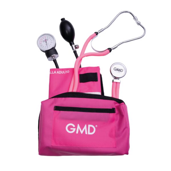 KIT ECO Plus+ | Kit De Tensiómetro Y Fonendoscopio Rappaport Con Estuche Colors GMD + oxímetro + Torniquete + Termómetro rígido - Imagen 2